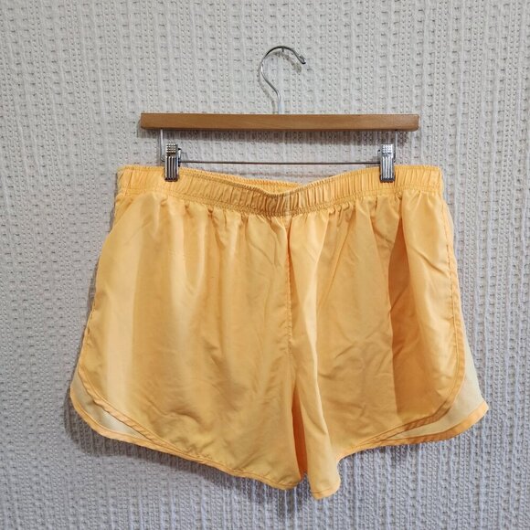Nike Tempo Plus Size Brief Lined Athletic Running Shorts in Yellow Size XXL - Picture 2 of 12